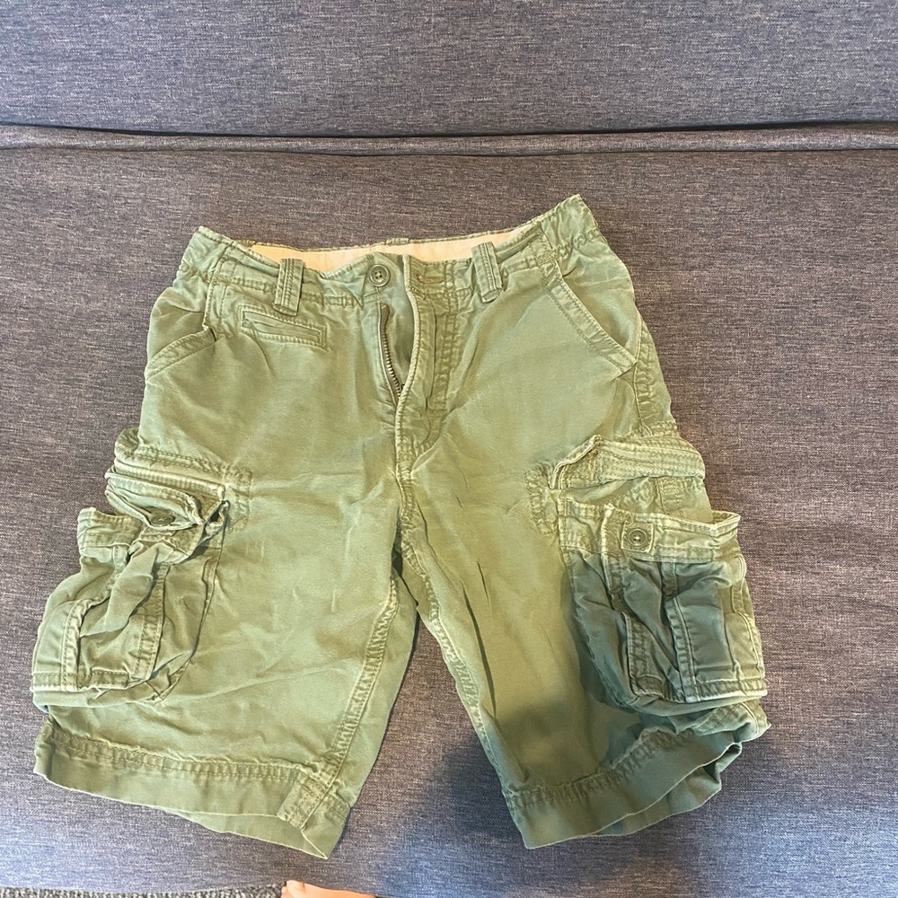 Gap kids Size 12 slim green cargo shorts